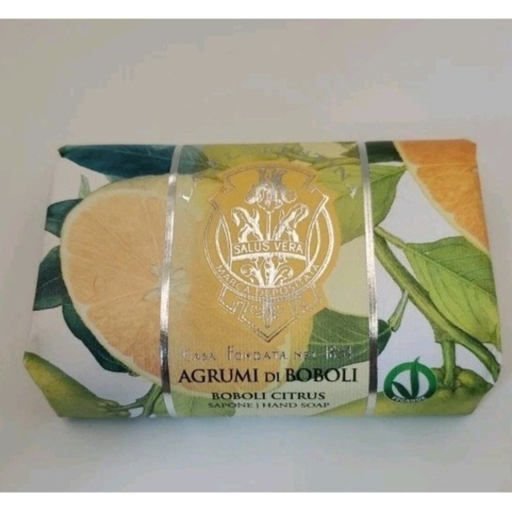 La Florentina Boboli Citrus Sculpted‎  Soap Natural Ingredients Italy 7oz 200g
